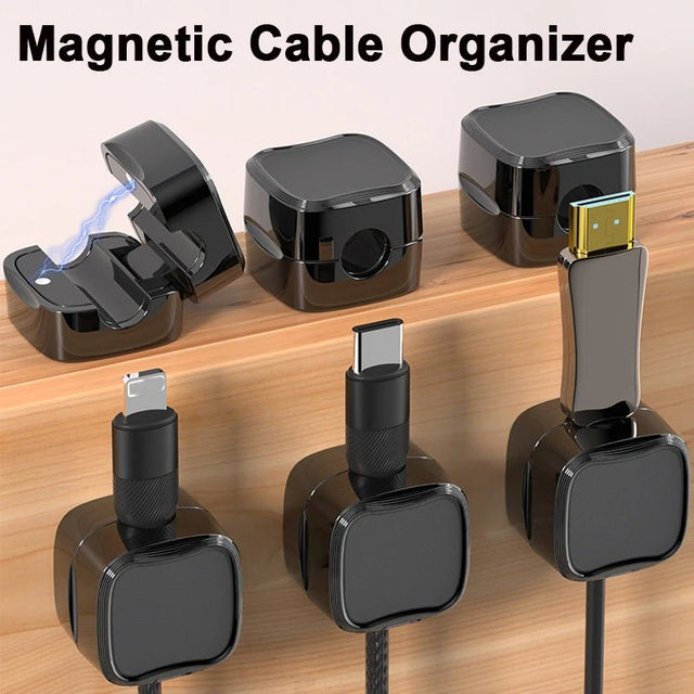 Adhesive Cable Clips — Under-Desk Cord Organiser - A.L.M
