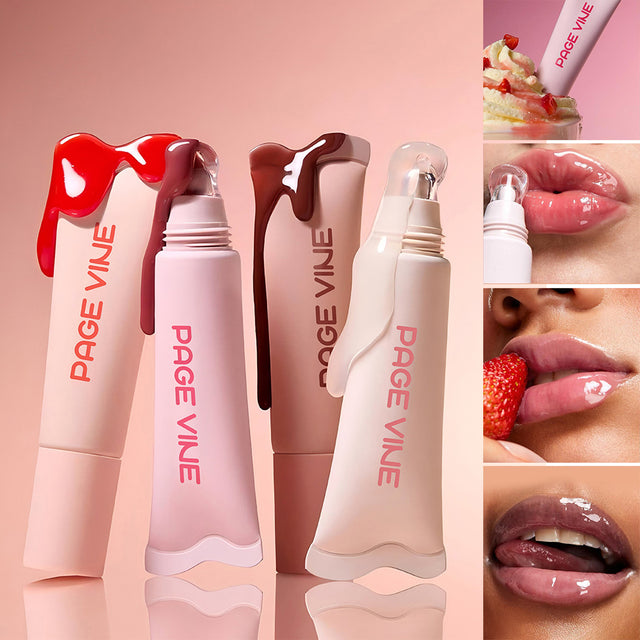 4-color Brightening Lip Balm Moisturizing Exfoliating Skin Long-Lasting Moisturizing Lip Gloss
