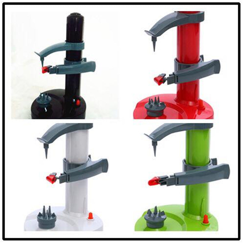 Electric rotary peeler with stainless blade and non-slip base — view 3
