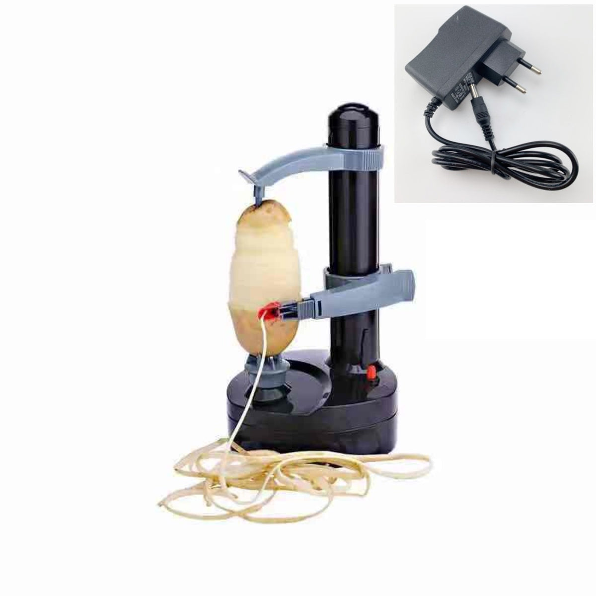 Electric rotary peeler with stainless blade and non-slip base — view 9