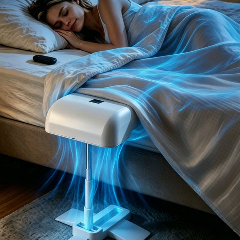 5-speed Remote-controlled Bed Fan Bed Air Circulator