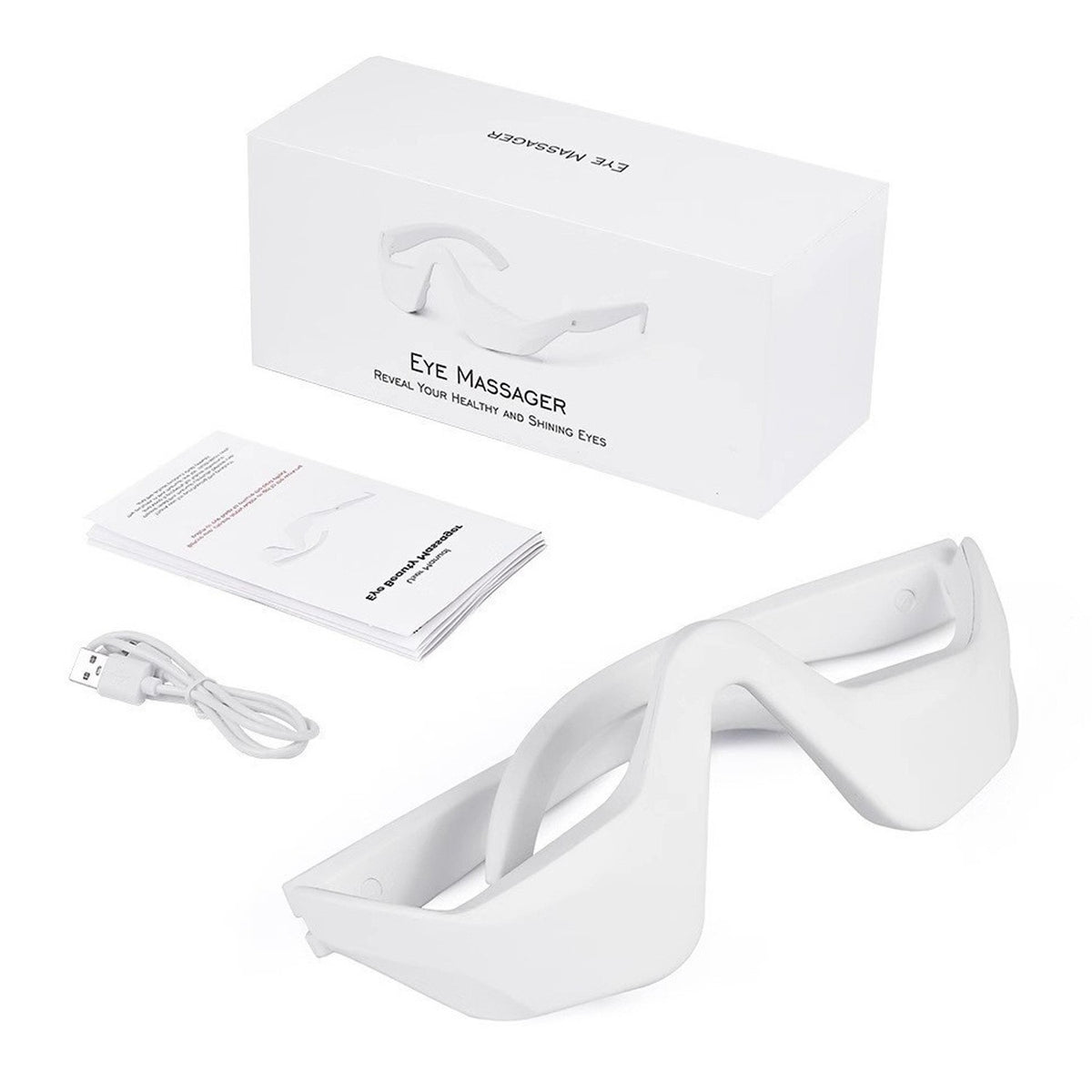 Wireless Rechargeable Home LED Silicone Red Light Eye Massager With Infrared Photon Skin — view 2
