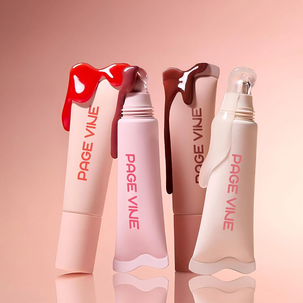 4-color Brightening Lip Balm Moisturizing Exfoliating Skin Long-Lasting Moisturizing Lip Gloss Women Cosmetics - A.L.M