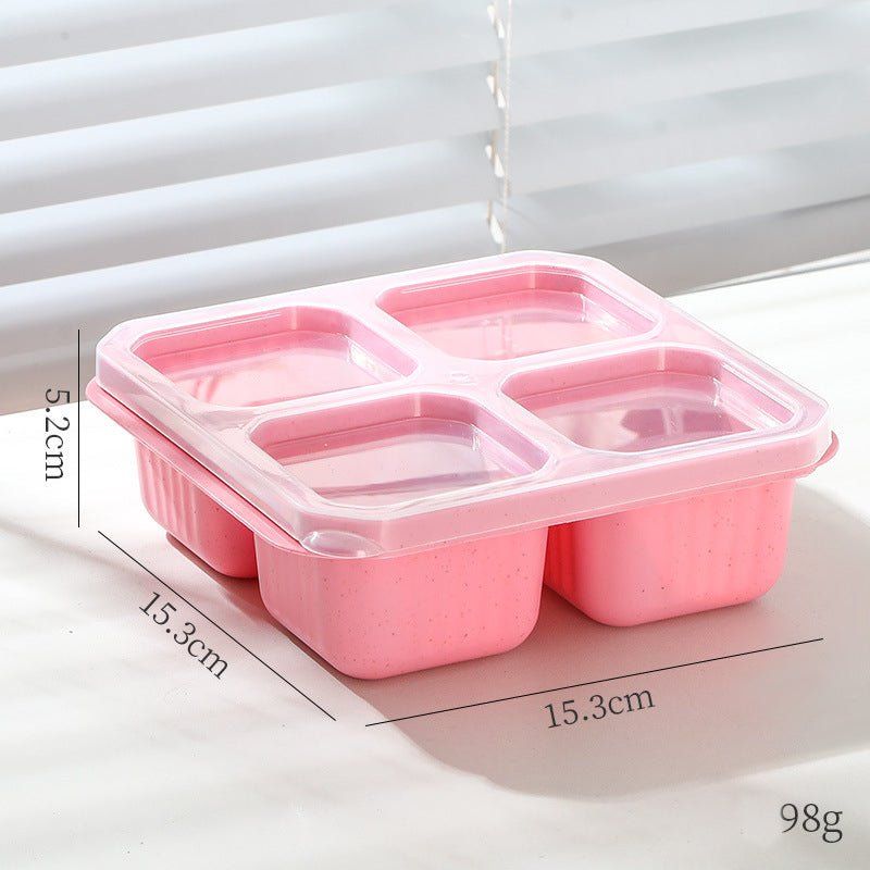 4-Compartment Bento Lunch Box — Reusable Meal Prep Container — view 8
