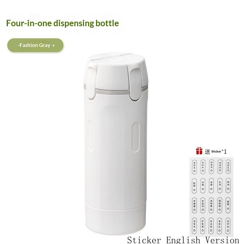 4 In 1 Travel Dispenser Portable Travel Bottles Leak Proof Leakproof Travel Container For Perfume Shampoo Conditioner Lotion - A.L.M