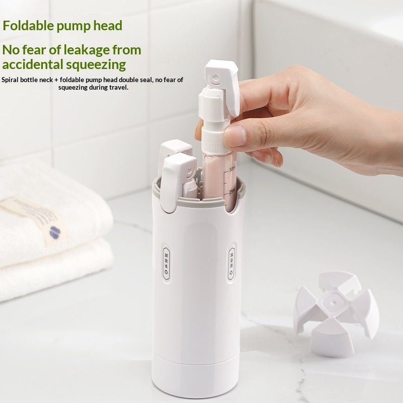 4 In 1 Travel Dispenser Portable Travel Bottles Leak Proof Leakproof Travel Container For Perfume Shampoo Conditioner Lotion - A.L.M