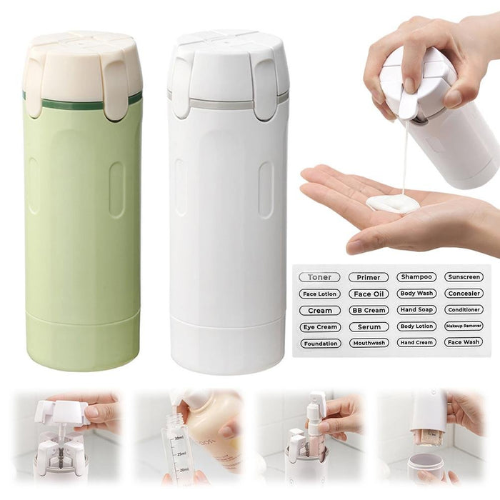 4 In 1 Travel Dispenser Portable Travel Bottles Leak Proof Leakproof Travel Container For Perfume Shampoo Conditioner Lotion - A.L.M