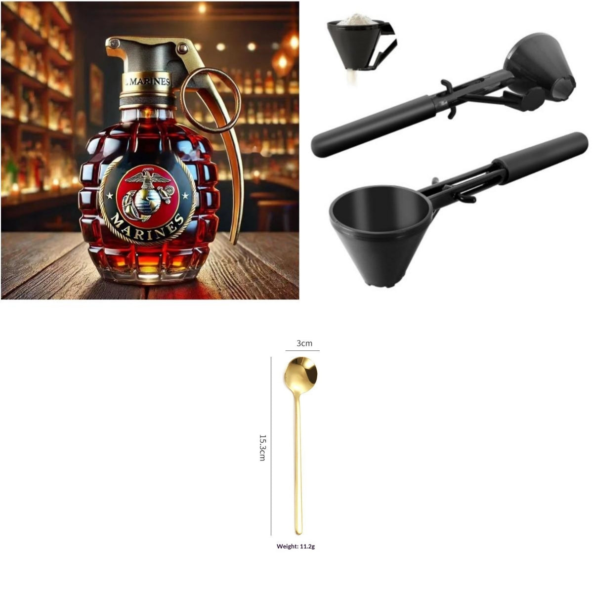 Measuring Spoon Funnel Without Overflow Prepare Dried Egg White Exercise And Sports Drinks — view 8