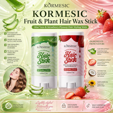 KORMESIC English Fruit Plant Hair Wax Stick