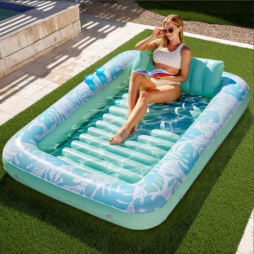 Inflatable Floating Bed Swimming Pool Water Bed — view 7