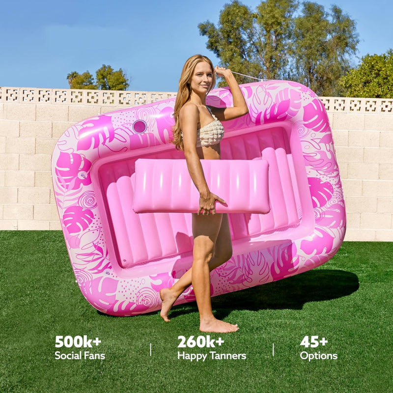 Inflatable Floating Bed Swimming Pool Water Bed — view 3