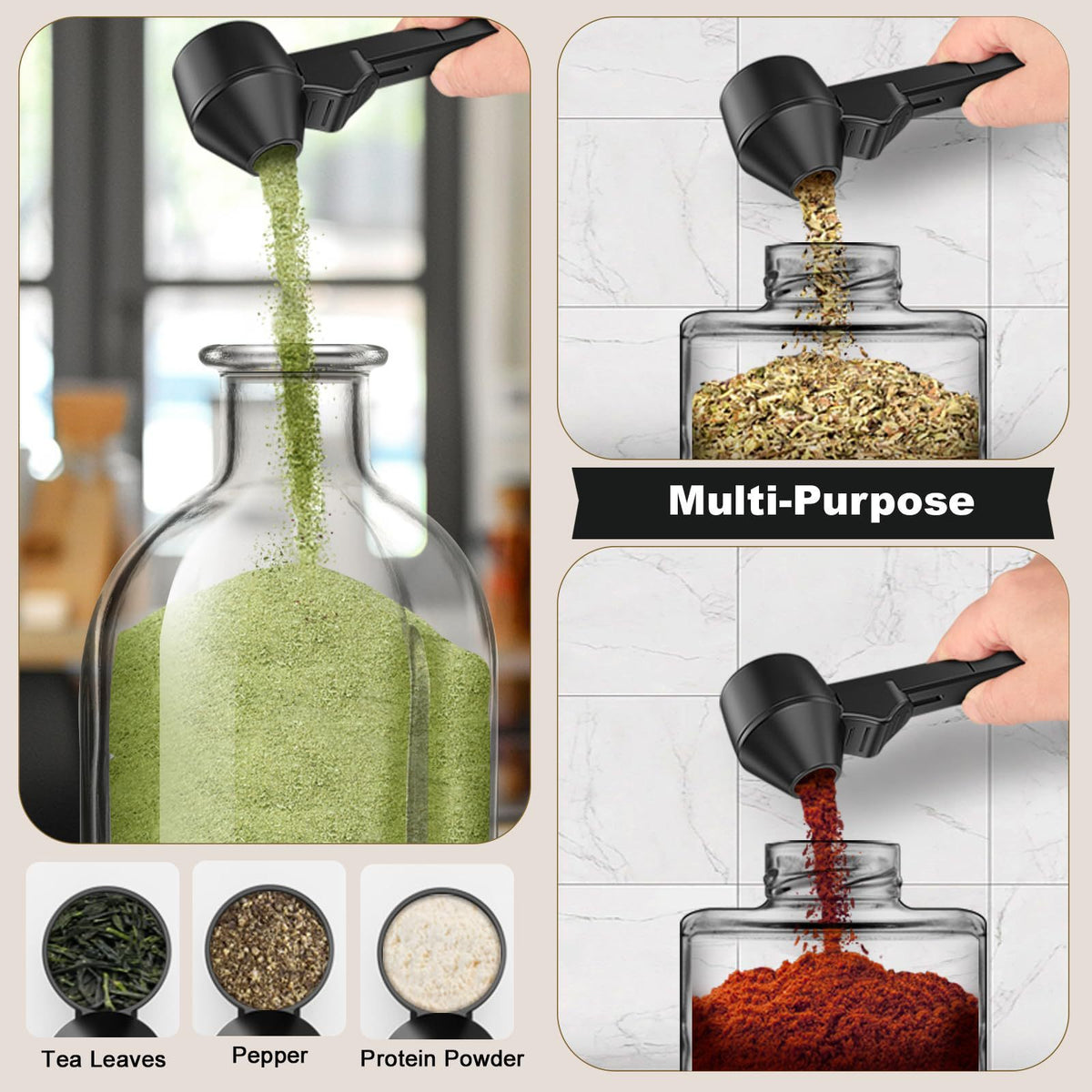 Coffee Measuring Spoon Funnel Spoon — view 3