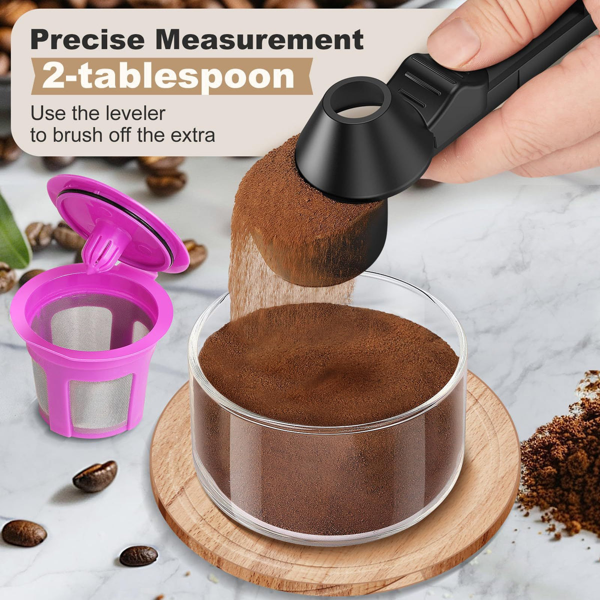 Coffee Measuring Spoon Funnel Spoon — view 2