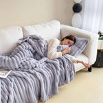 Bubble Velvet Fleece Blanket - A.L.M