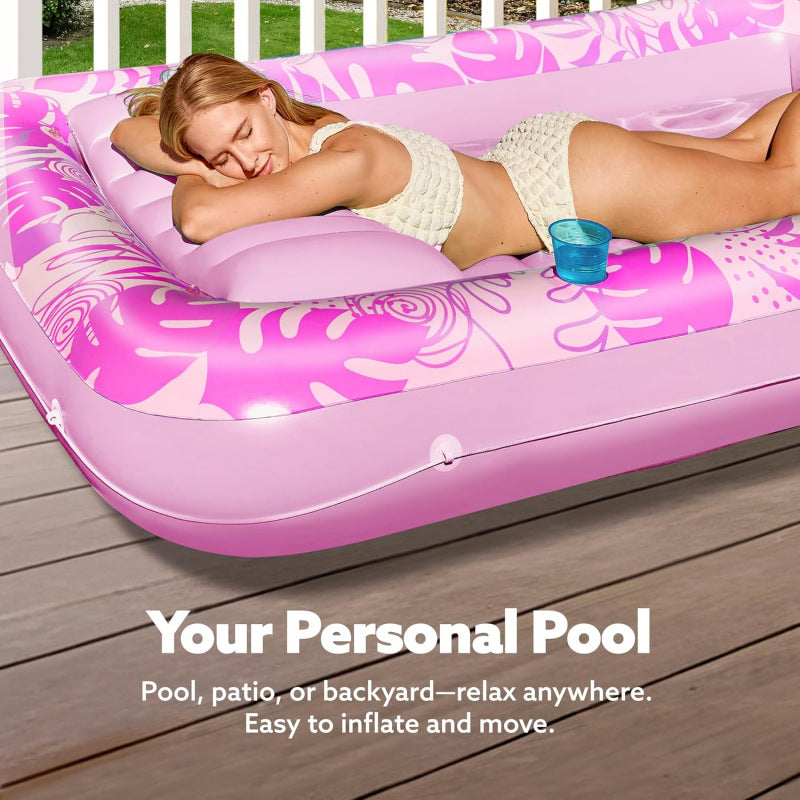 Inflatable Floating Bed Swimming Pool Water Bed — view 6