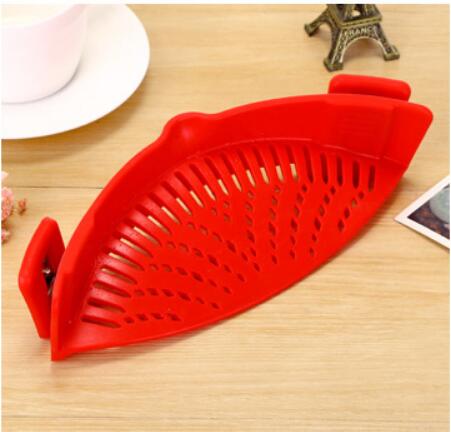 Clip-On Silicone Pan Strainer — Fits Most Pots - A.L.M