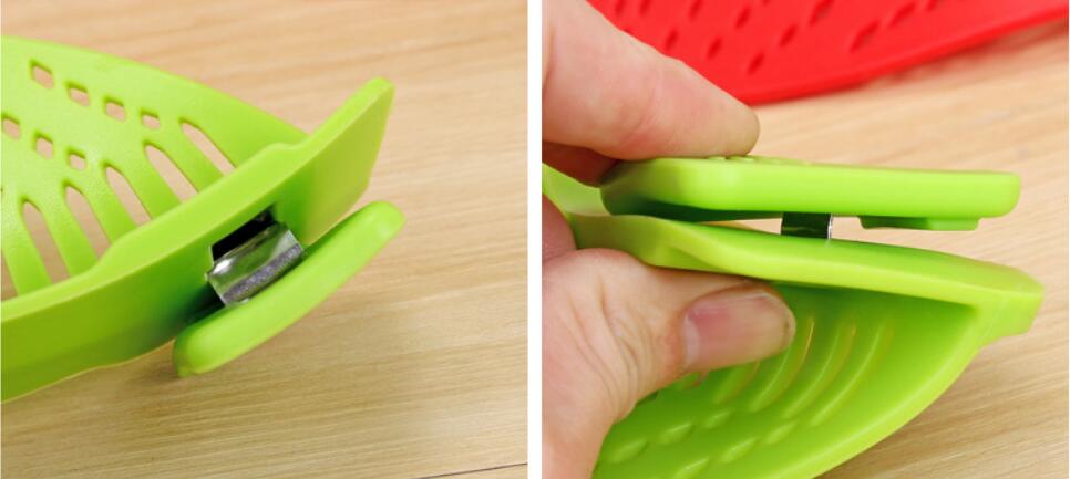 Clip-On Silicone Pan Strainer — Fits Most Pots - A.L.M