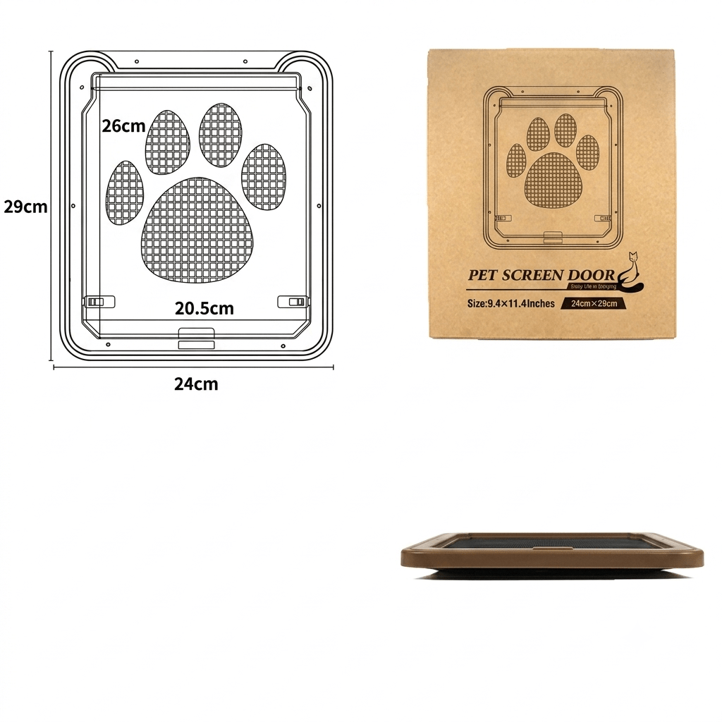 Creative Pet Door with Scratch-Resistant Design - A.L.M