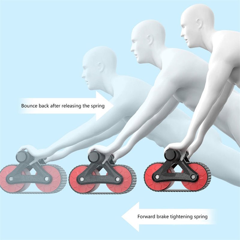 Double Wheel Ab Roller — Automatic Rebound Core Trainer - A.L.M