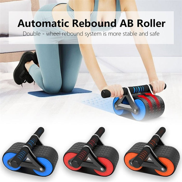 Double Wheel Ab Roller — Automatic Rebound Core Trainer - A.L.M