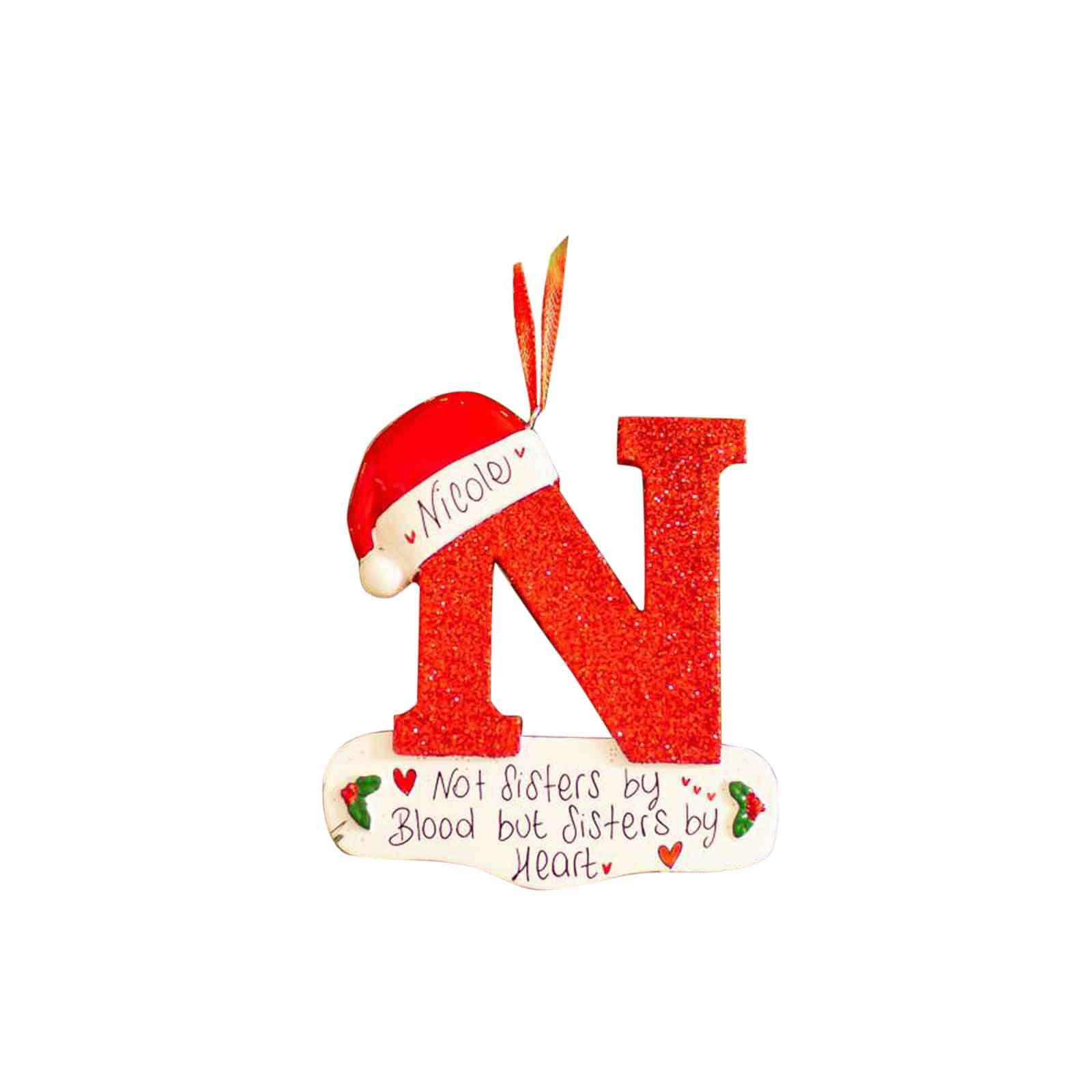 English Letters Christmas Letters Decorative Pendant