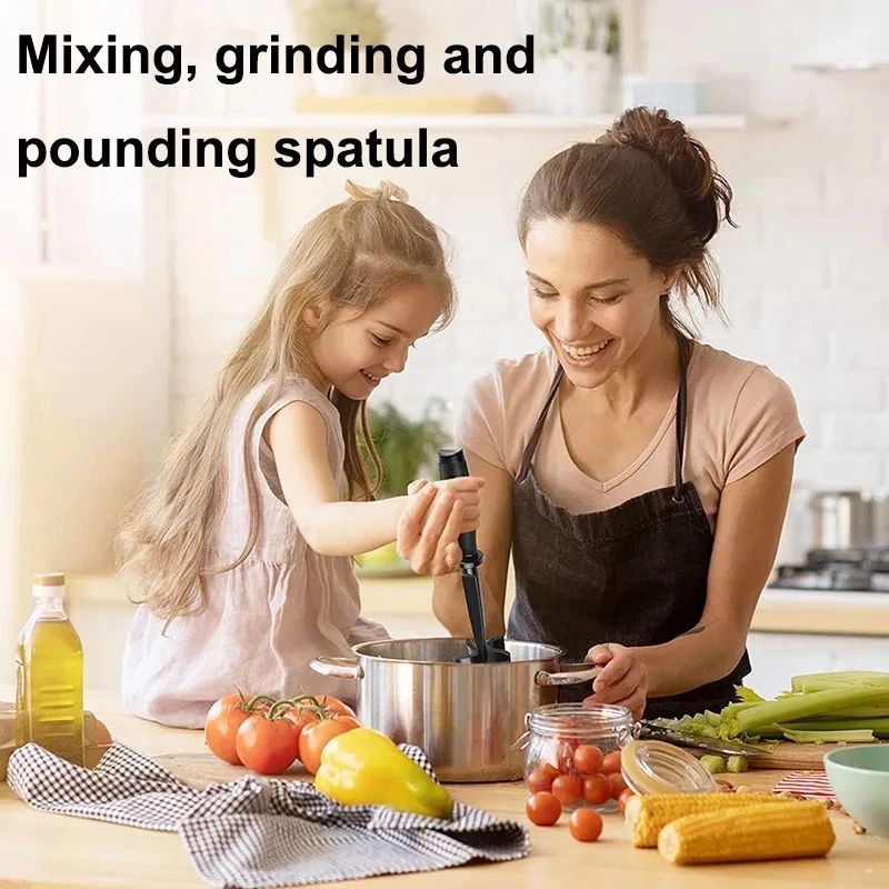 5-Blade Meat Chopper & Potato Masher — Non-Scratch Nylon — view 7