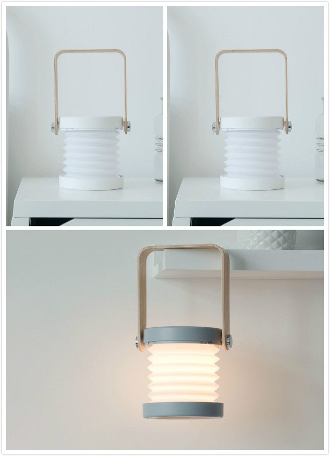 Foldable Touch Dimmable Reading LED Night Light Portable Lantern Lamp USB Rechargeable For Home Decor - A.L.M
