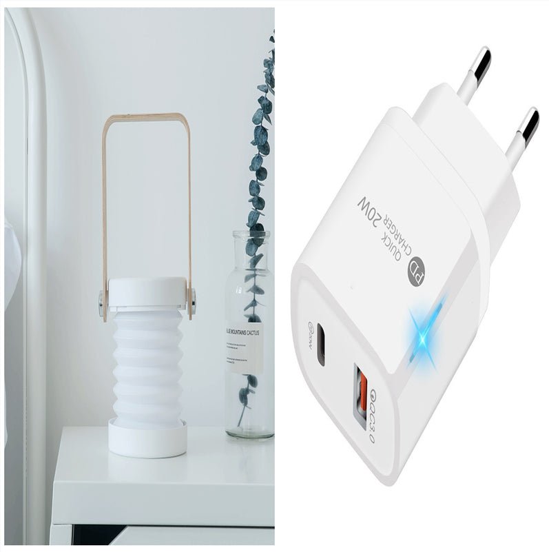 Foldable Touch Dimmable Reading LED Night Light Portable Lantern Lamp USB Rechargeable For Home Decor - A.L.M