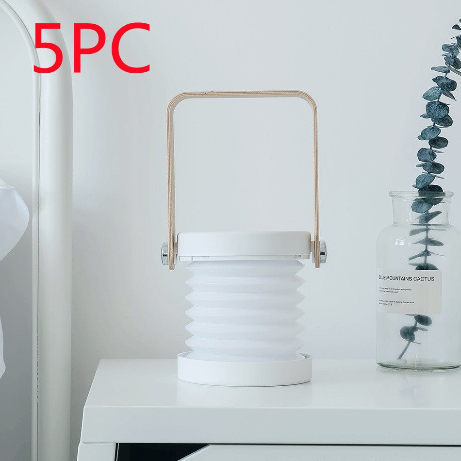Foldable Touch Dimmable Reading LED Night Light Portable Lantern Lamp USB Rechargeable For Home Decor - A.L.M