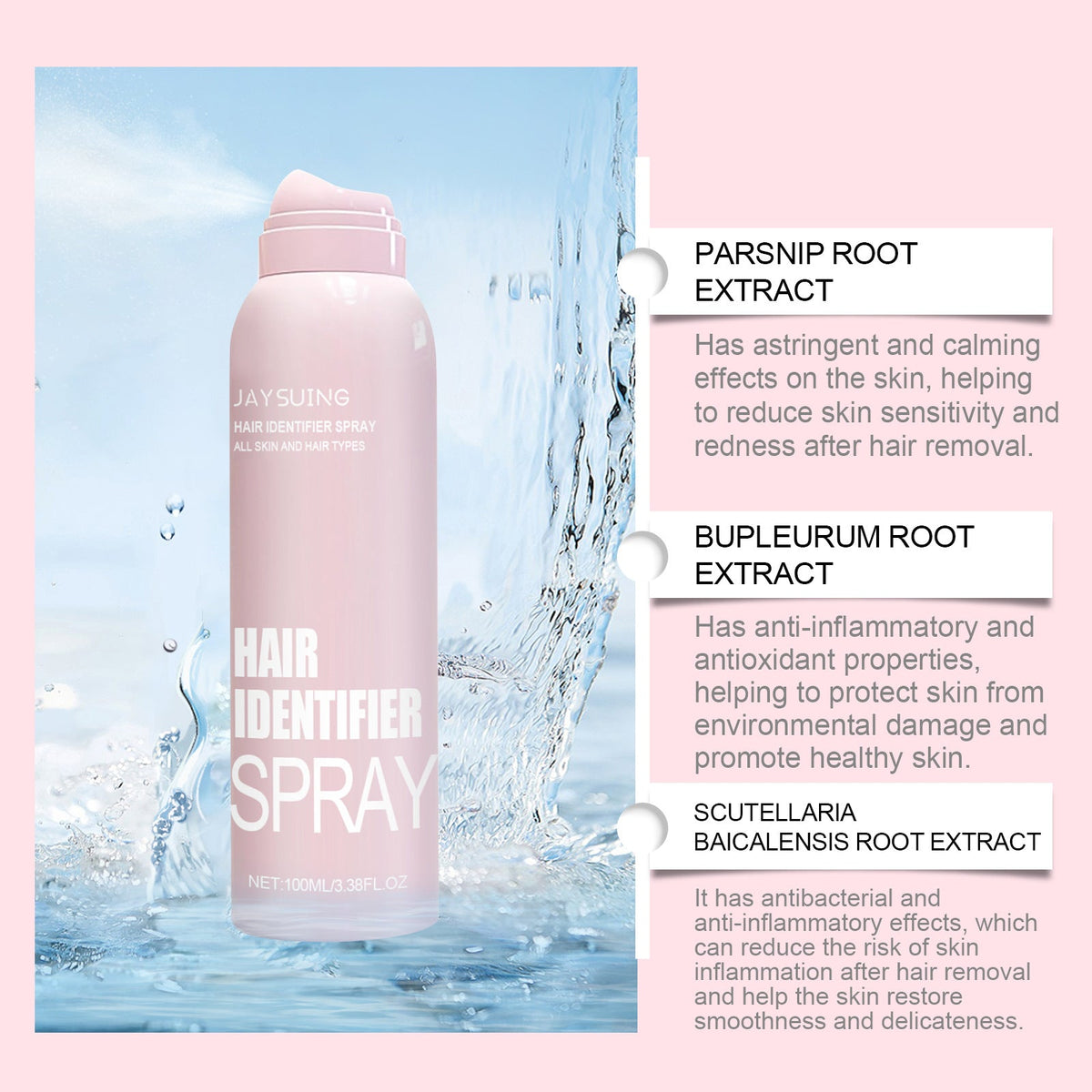 Hair Identifier Spray Set For Face Shaving Moisturizing Dermaplaner Spray For Face Shaving Skin Care - A.L.M