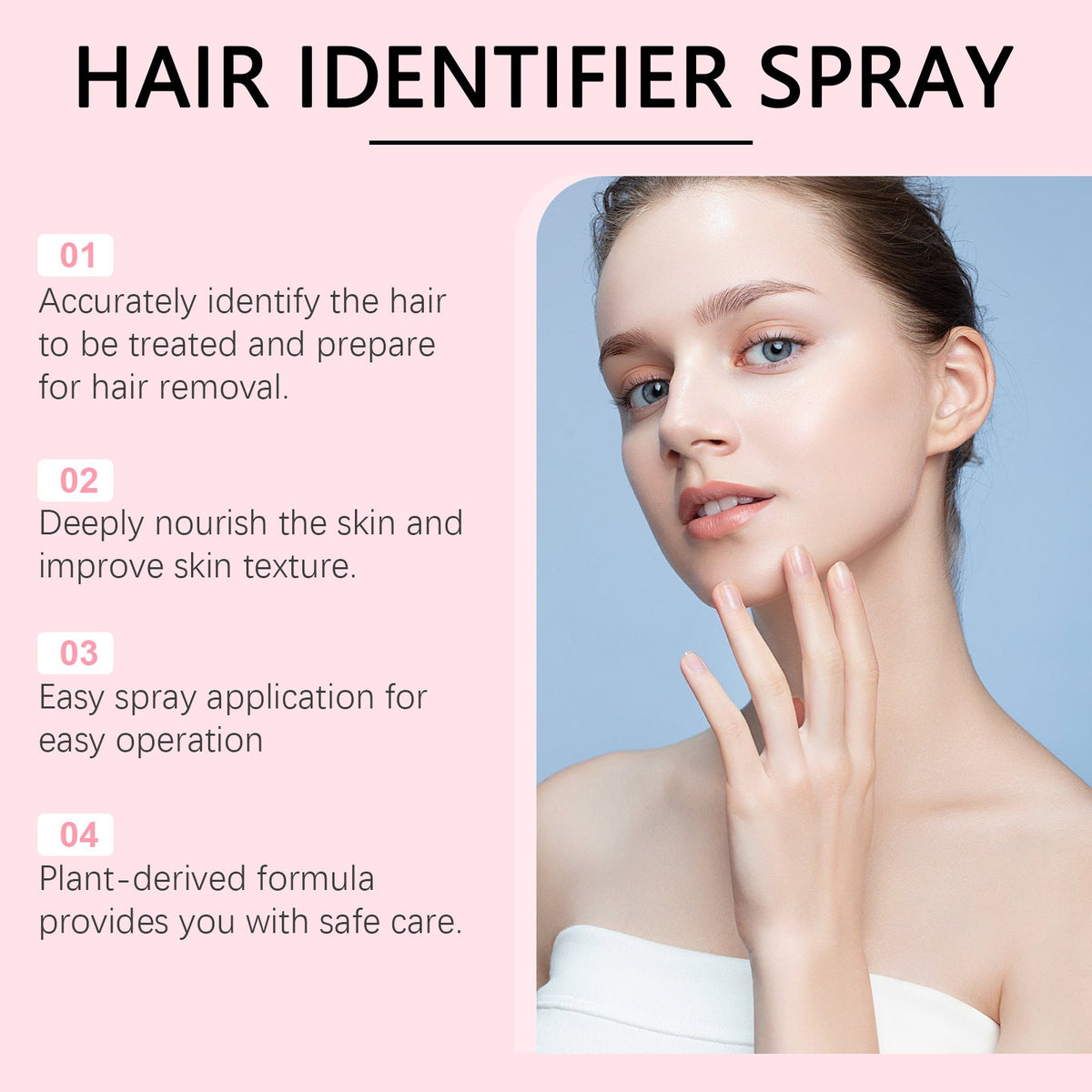 Hair Identifier Spray Set For Face Shaving Moisturizing Dermaplaner Spray For Face Shaving Skin Care - A.L.M