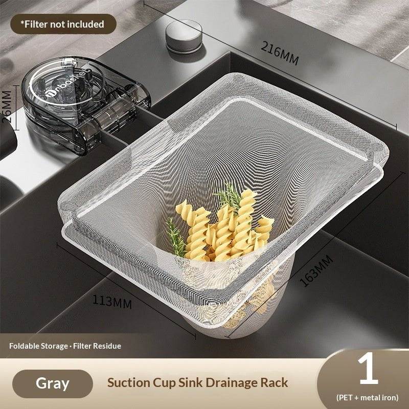 Kitchen Suction-Cup Multifunctional Sink Strainer Rack - A.L.M
