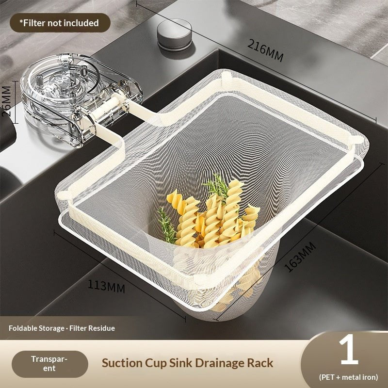 Kitchen Suction-Cup Multifunctional Sink Strainer Rack - A.L.M