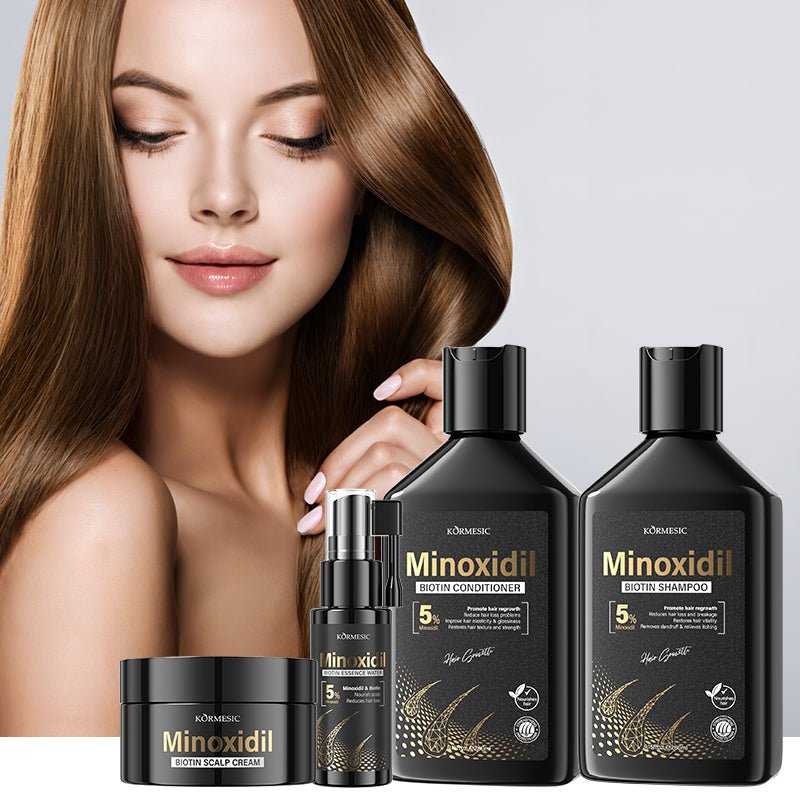 KORMESIC Minoxidil & Biotin Shampoo — 5%, 260 ml - A.L.M