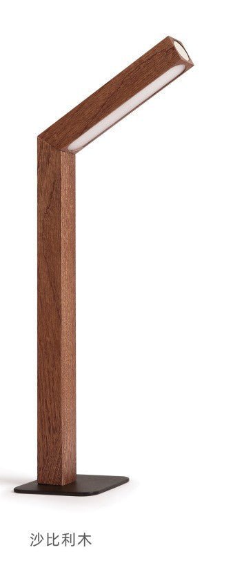 Minimalist LED Bedside Lamp — Warm Wooden Base | A.L.M - A.L.M