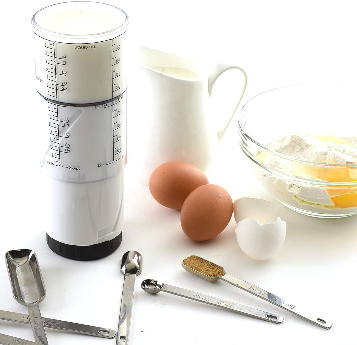 Plastic Rotating Adjustable Measuring Cups Kitchen Gadgets - A.L.M