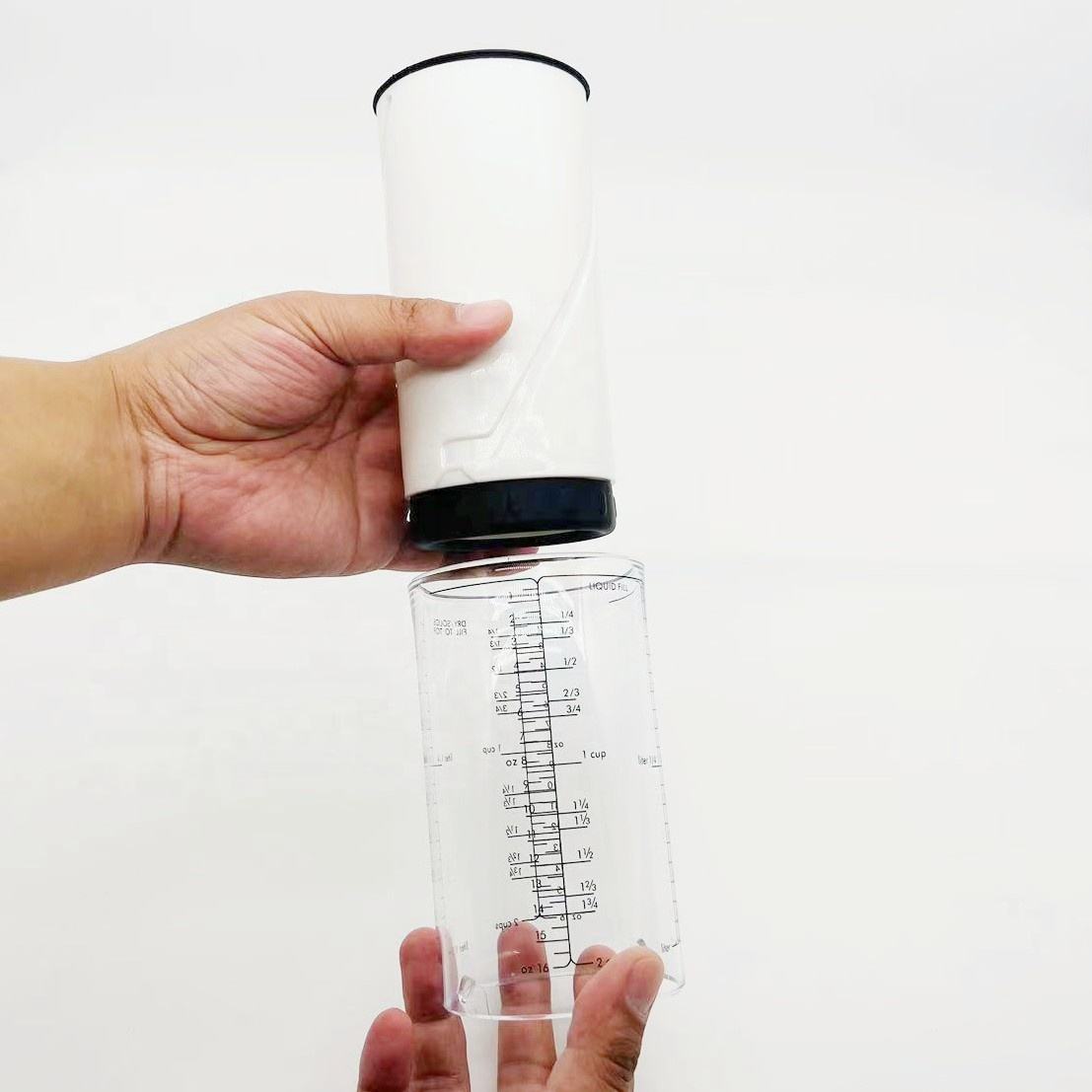 Plastic Rotating Adjustable Measuring Cups Kitchen Gadgets - A.L.M