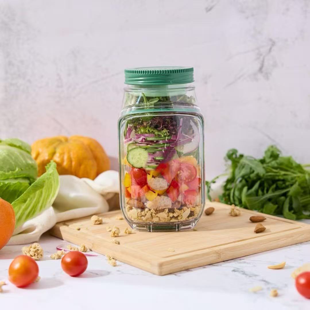 Salad Storage Container with Dressing Pod - A.L.M