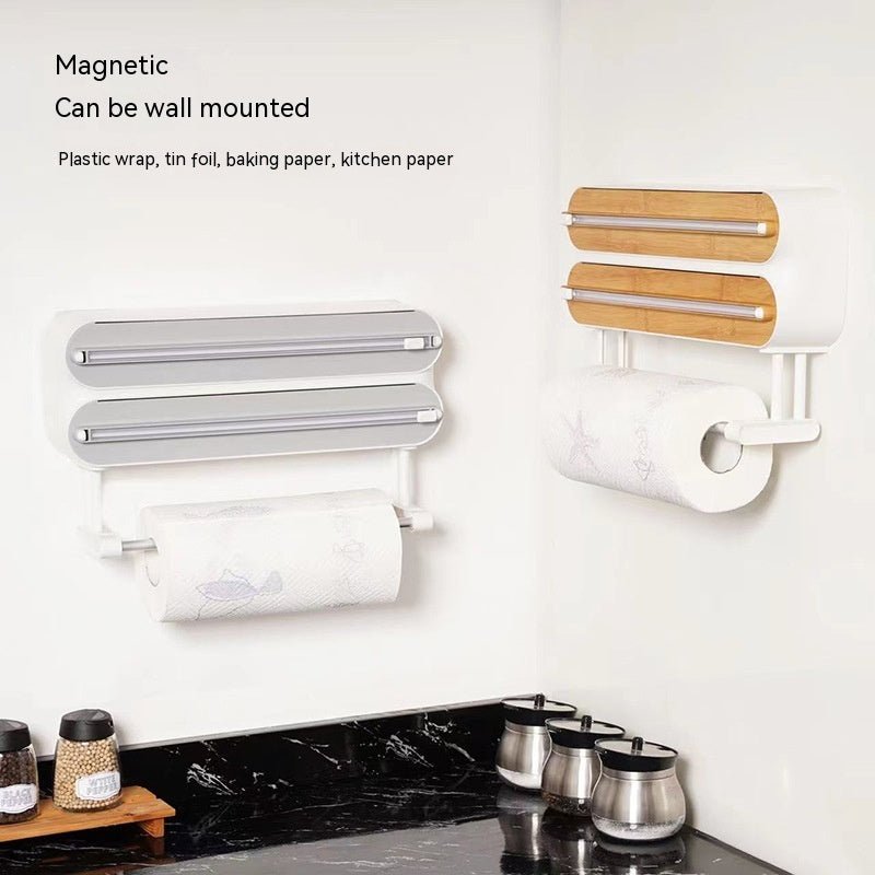 Wall-mounted Plastic Wrap Cutter Household Punch-free - A.L.M