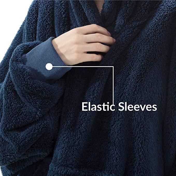 Wearable Blanket Hoodie — Double-Sided Fleece - A.L.M